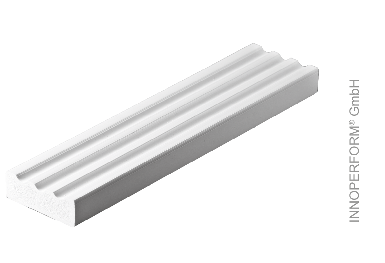 12-30-47-16 ZF 020 Stulp Zierprofil, 47x16 mm, weiß