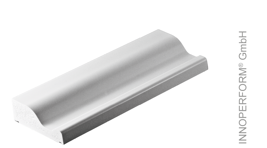 12-30-65 ZF 160 Kämpfer Zierprofil, 65x22 mm, weiß