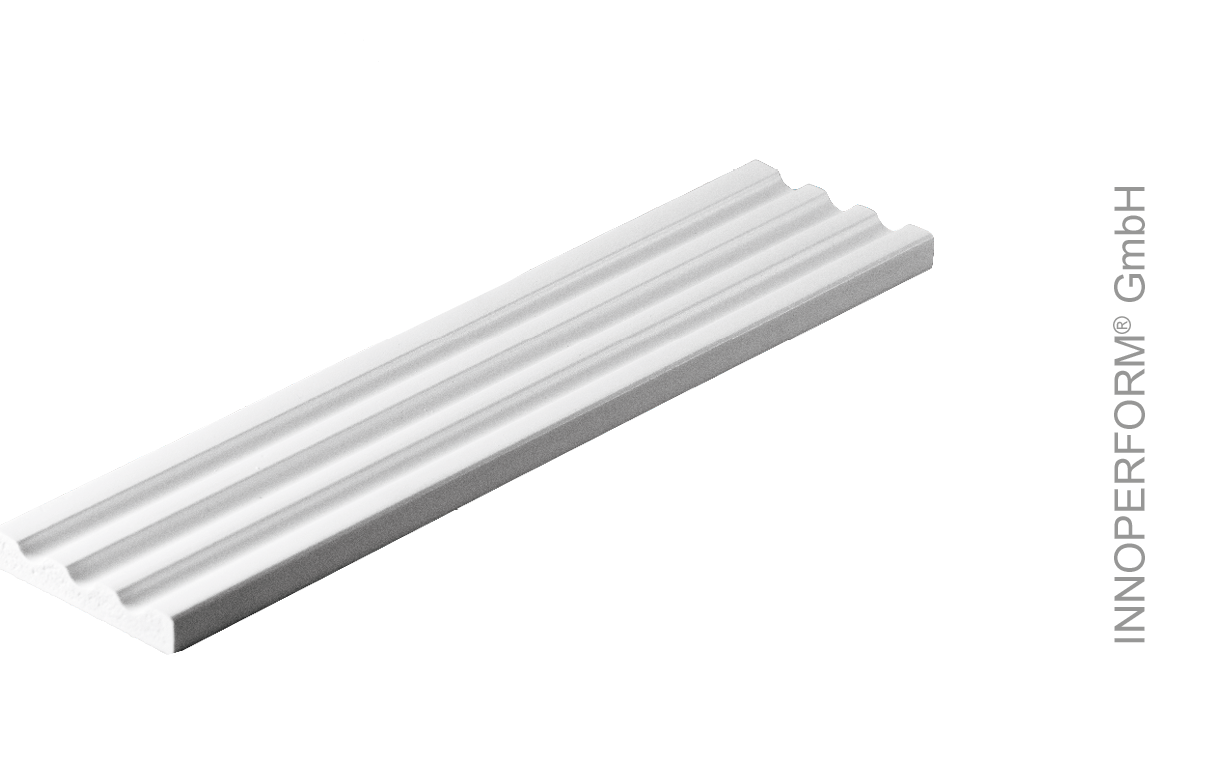 12-30-47-8 ZF 021 Stulp Zierprofil, 47x8 mm, weiß
