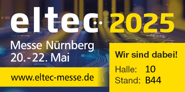Wir sind auf der eltec 2025 Messe Nürnberg Wir sind auf der eltec 2025 Messe Nürnberg